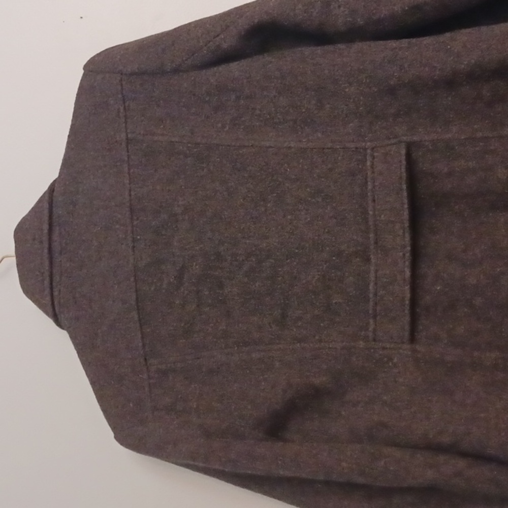 New York & Company size 8 women's dark black gray 80% wool double-breasted coat. - Picture 5 of 17